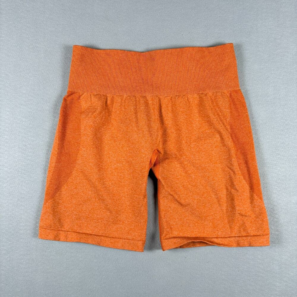 NVGTN Women's Medium Orange Seamless High Waisted Biker Shorts
